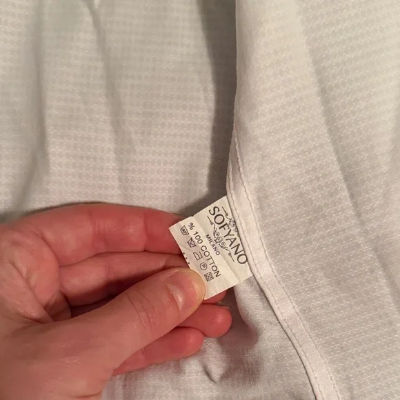 Milano Crisp White Dress Shirt - Picture 5 of 5